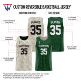 Leaves Custom Reversible Basketball Jersey